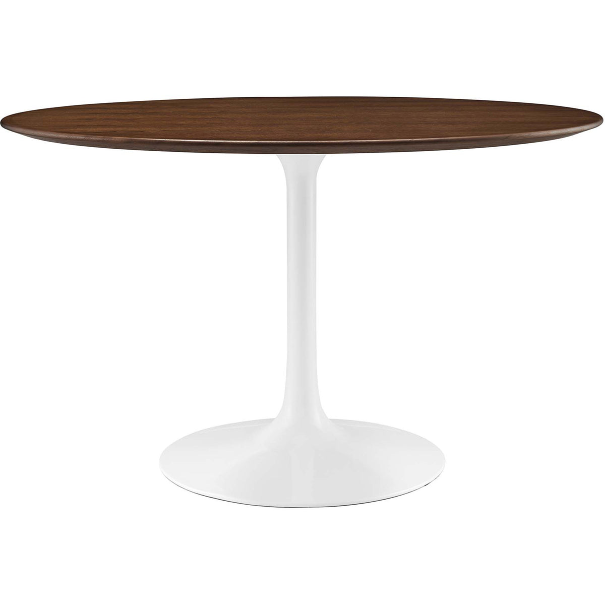 Lipton Round Wood Dining Table Walnut/White