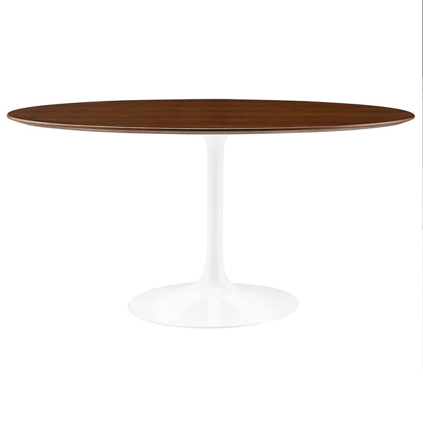 Lore Oval Dining Table Walnut