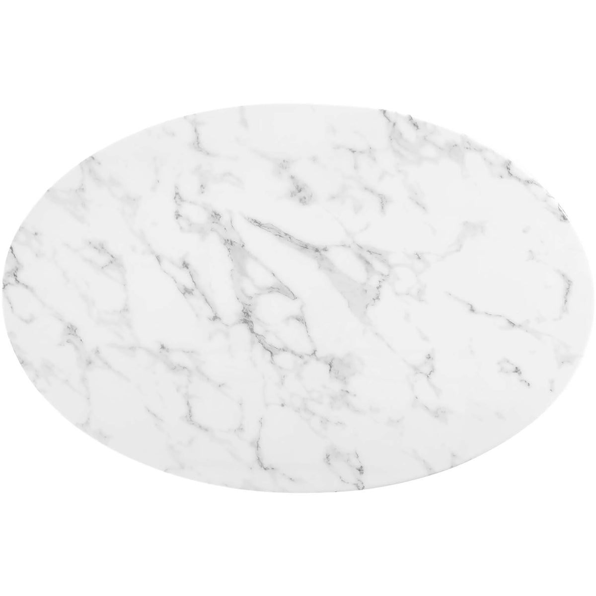 Lipton Oval Coffee Table White Marble