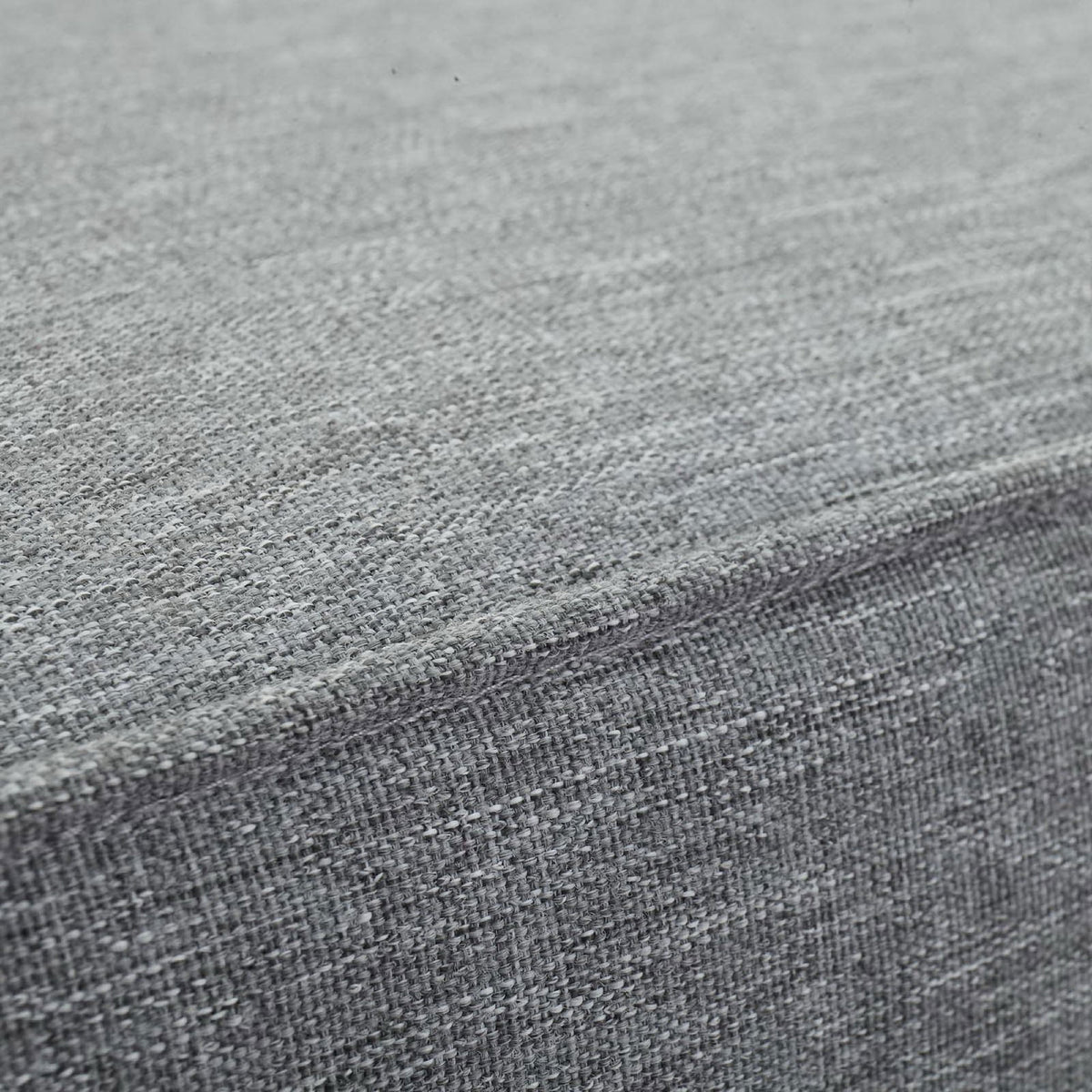 Textured gray outdoor cushion fabric with subtle woven pattern. || EEI-1152-NAT-GRY-SET || swatch_studio