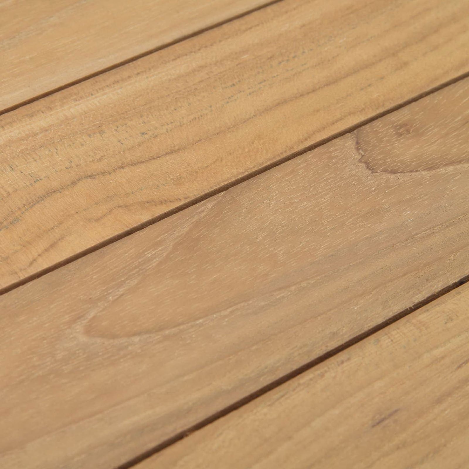 Natural teak wood slats showing fine grain, texture, and smooth finish. || EEI-1154-NAT || swatch_studio
