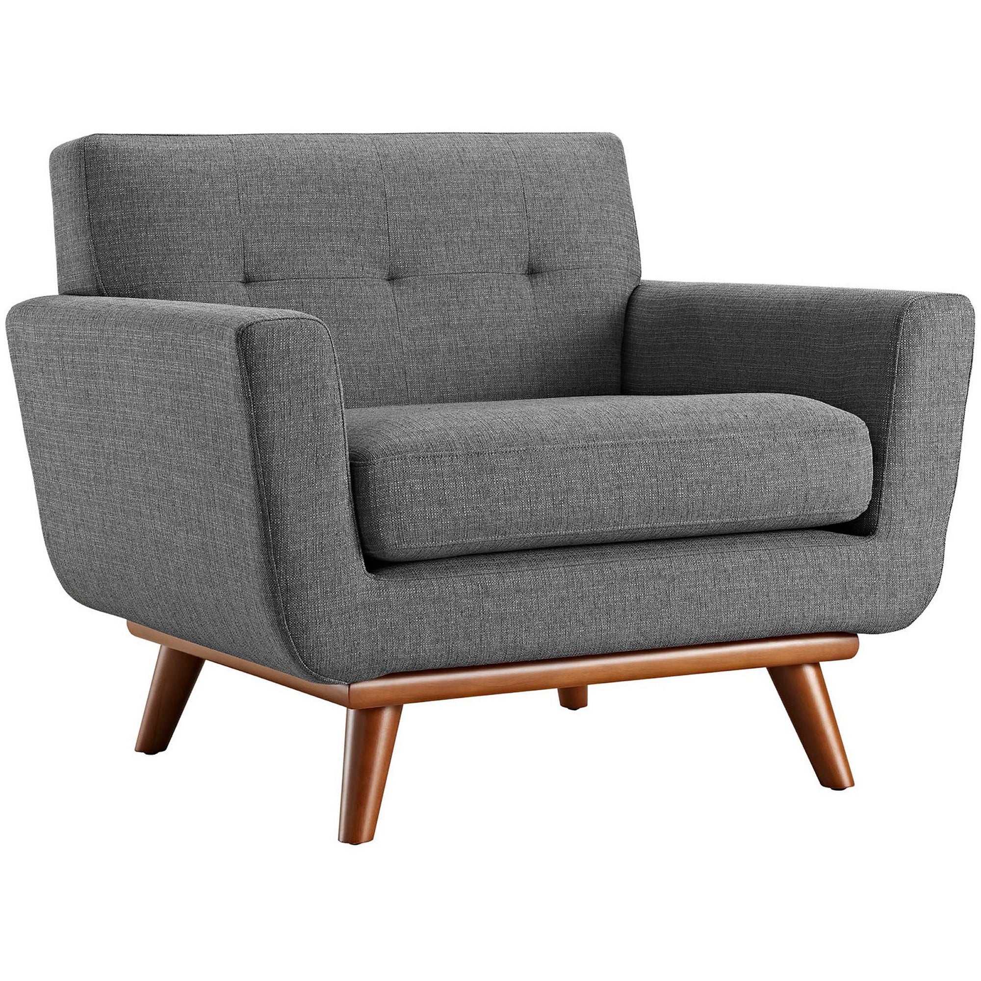 Englewood Upholstered Armchair Gray