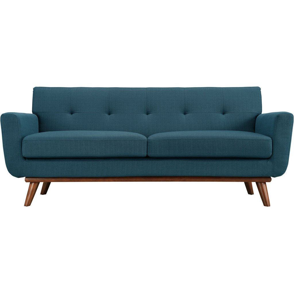 Emory Upholstered Loveseat Azure