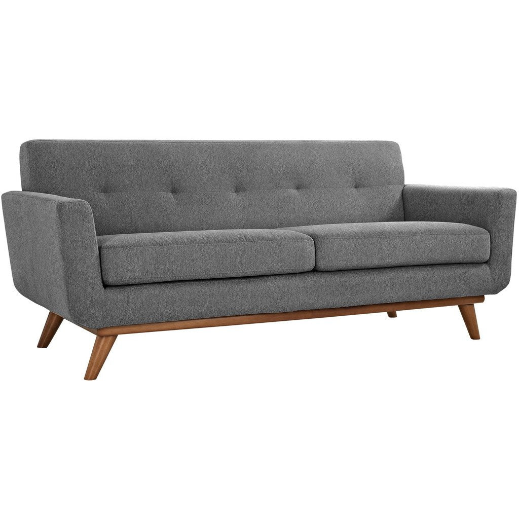 Emory Upholstered Loveseat Expectation Gray