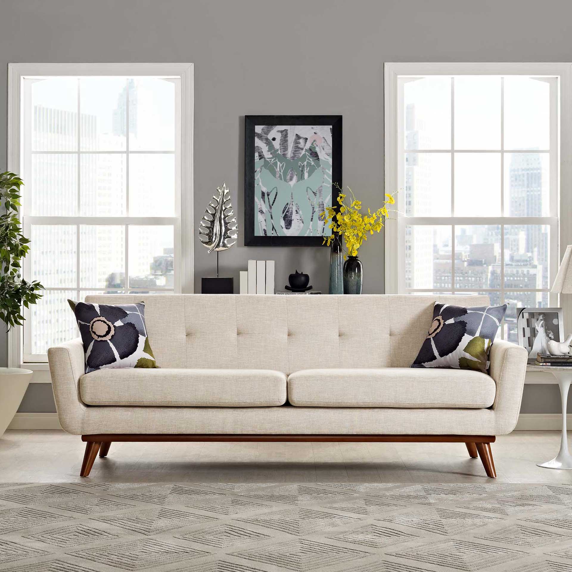 Emory Upholstered Sofa Beige