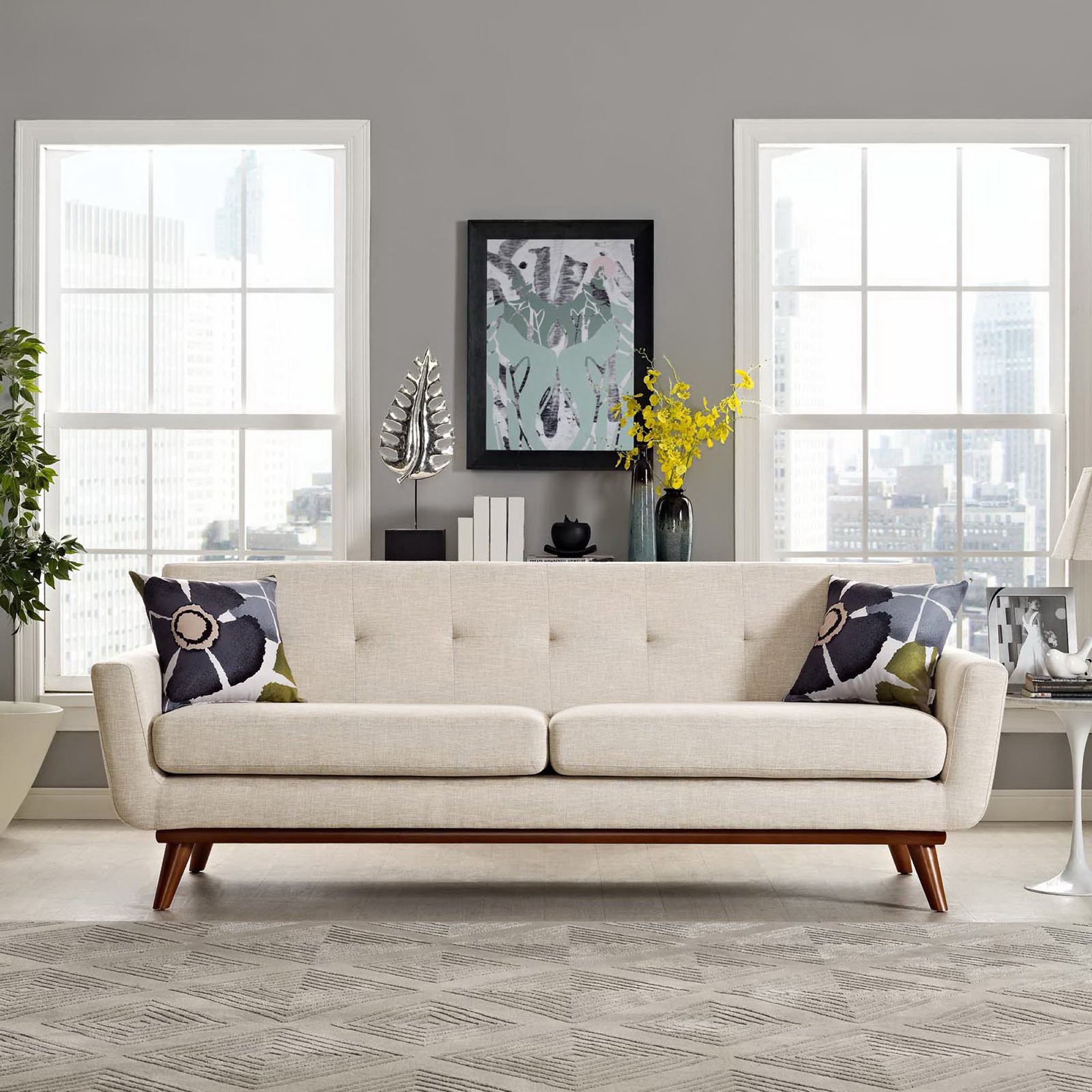 Englewood Fabric Sofa Beige