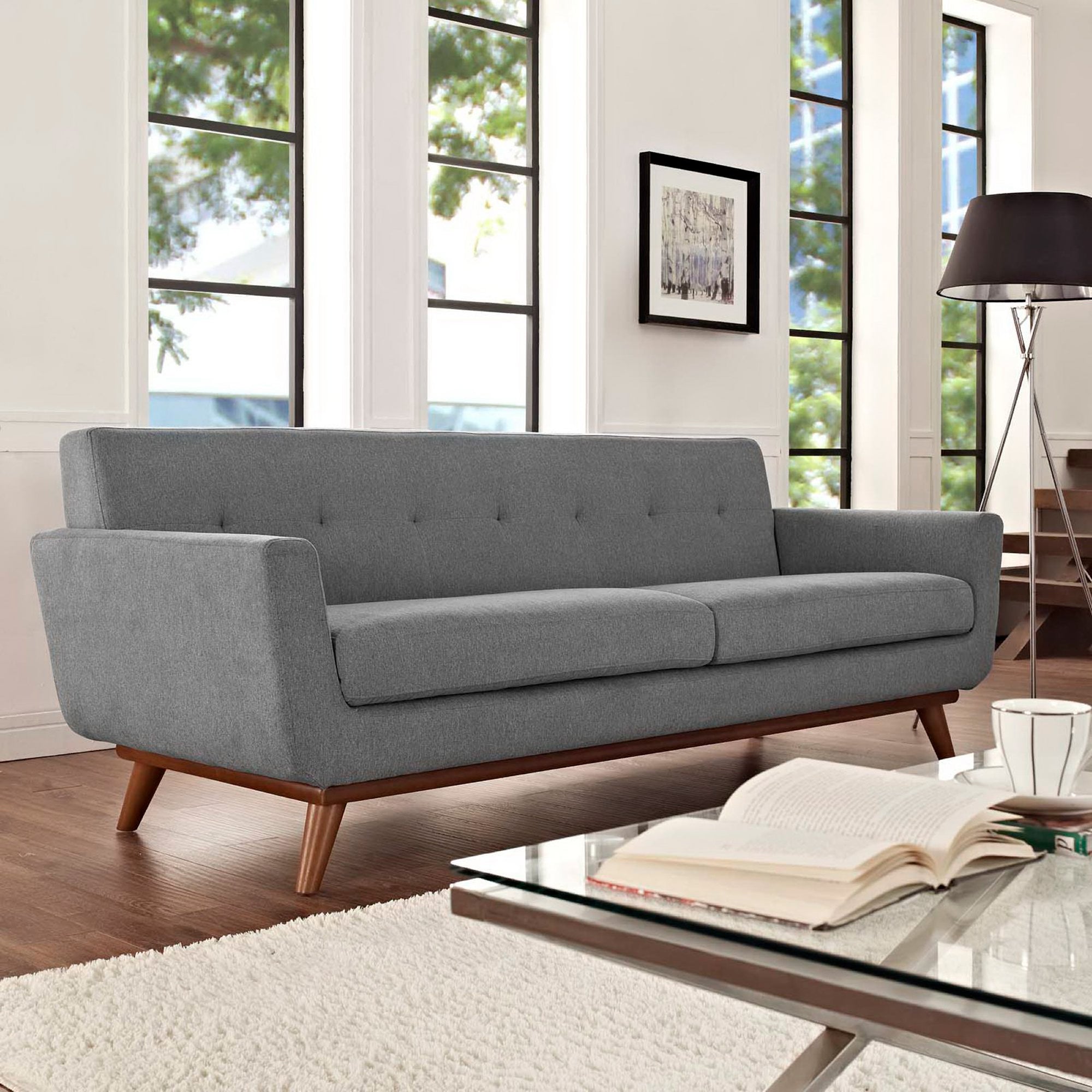 Englewood Fabric Sofa Expectation Gray