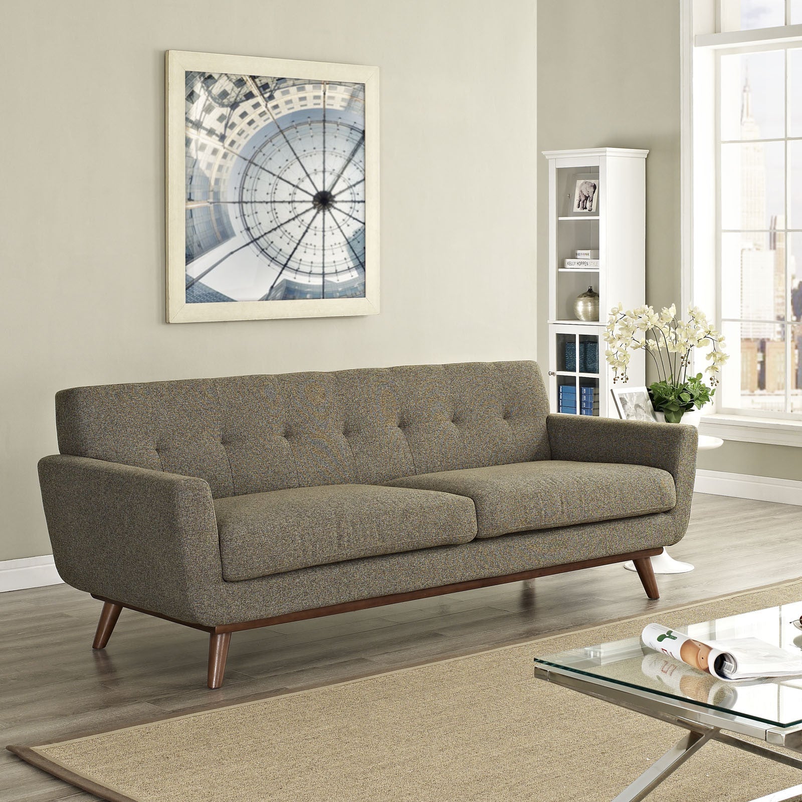 Emory Upholstered Sofa Oatmeal