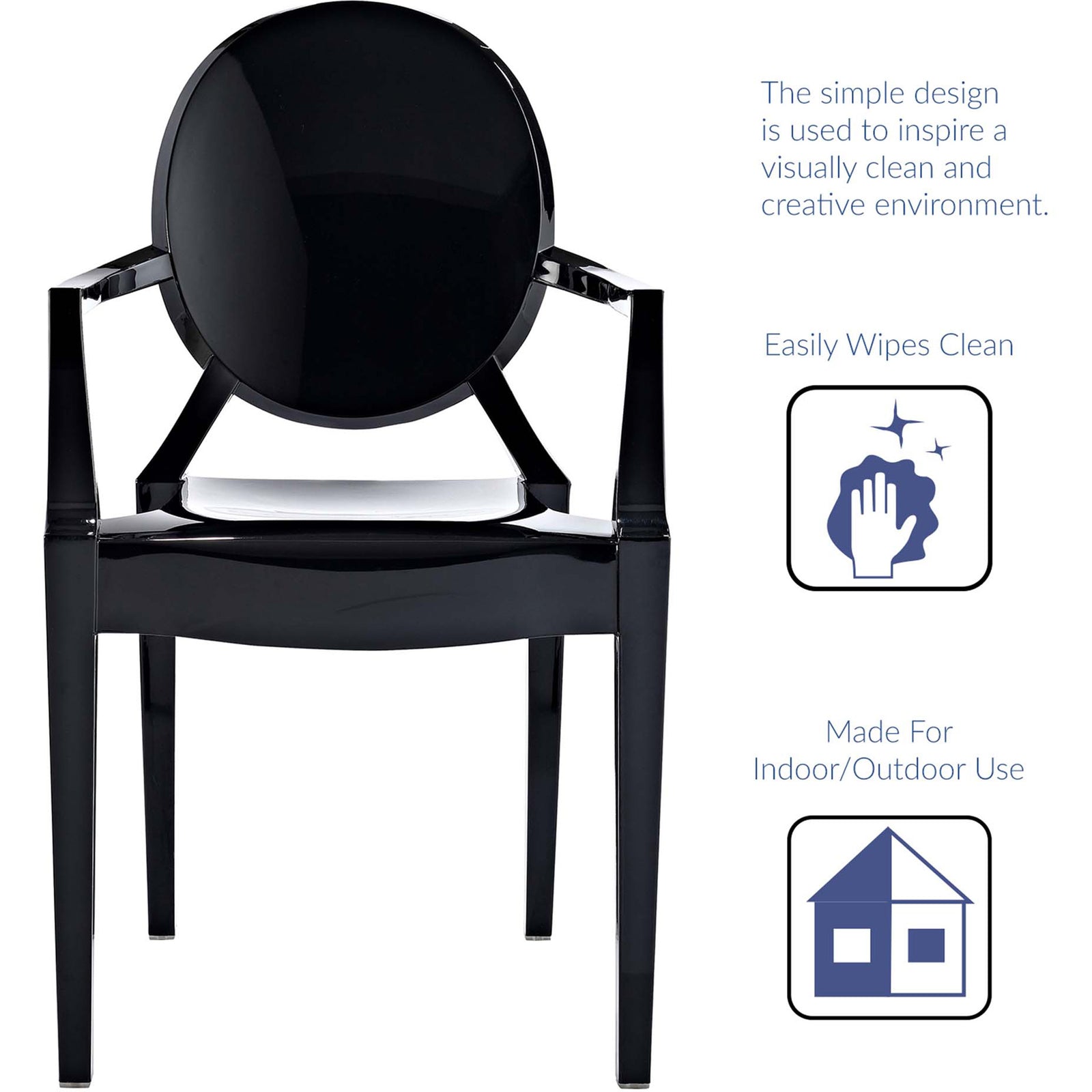 Caspian Armchair Black