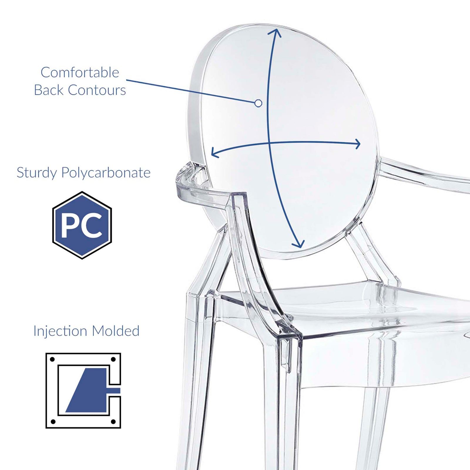 Caspian Armchair Clear