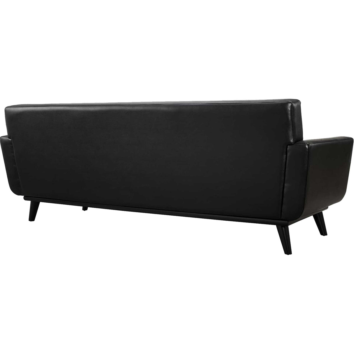 Emory Leather Sofa Black