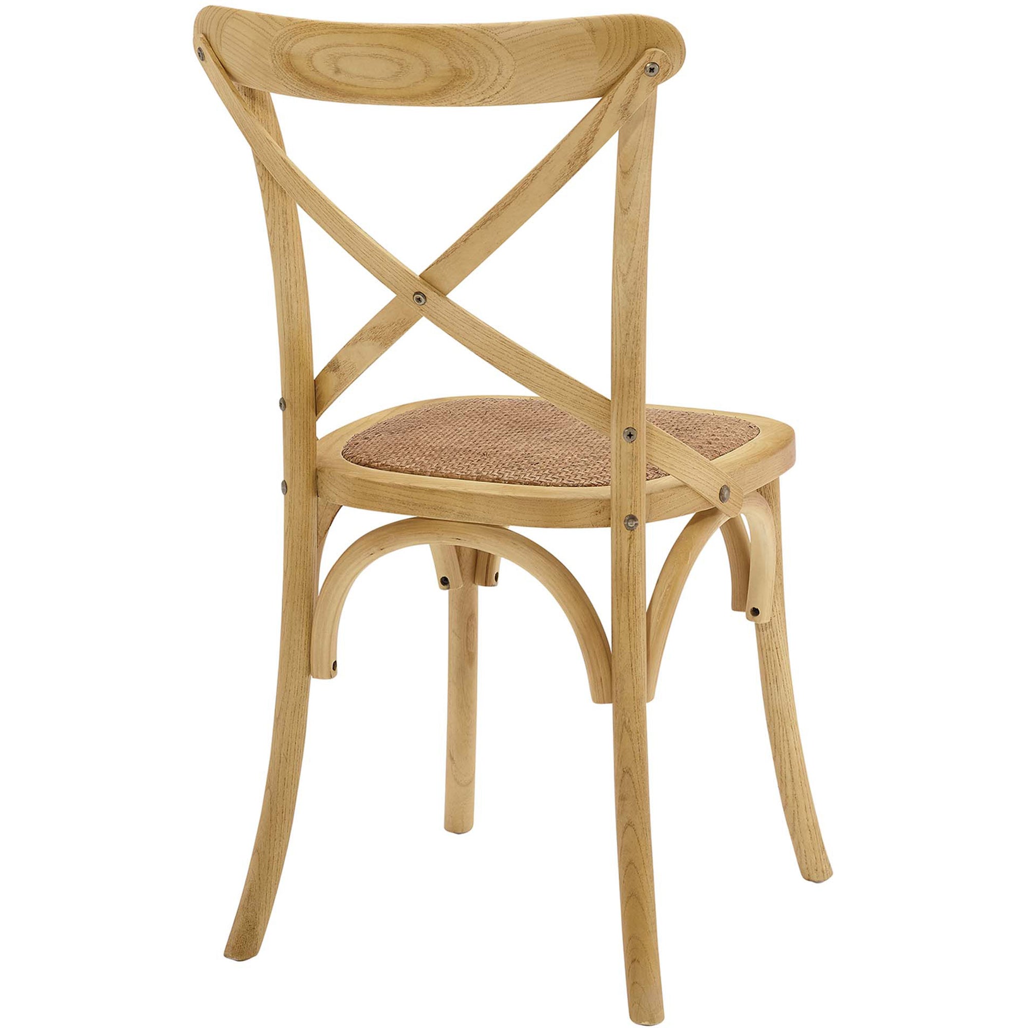 Gentry Rattan Seat Dining Side Chair Natural