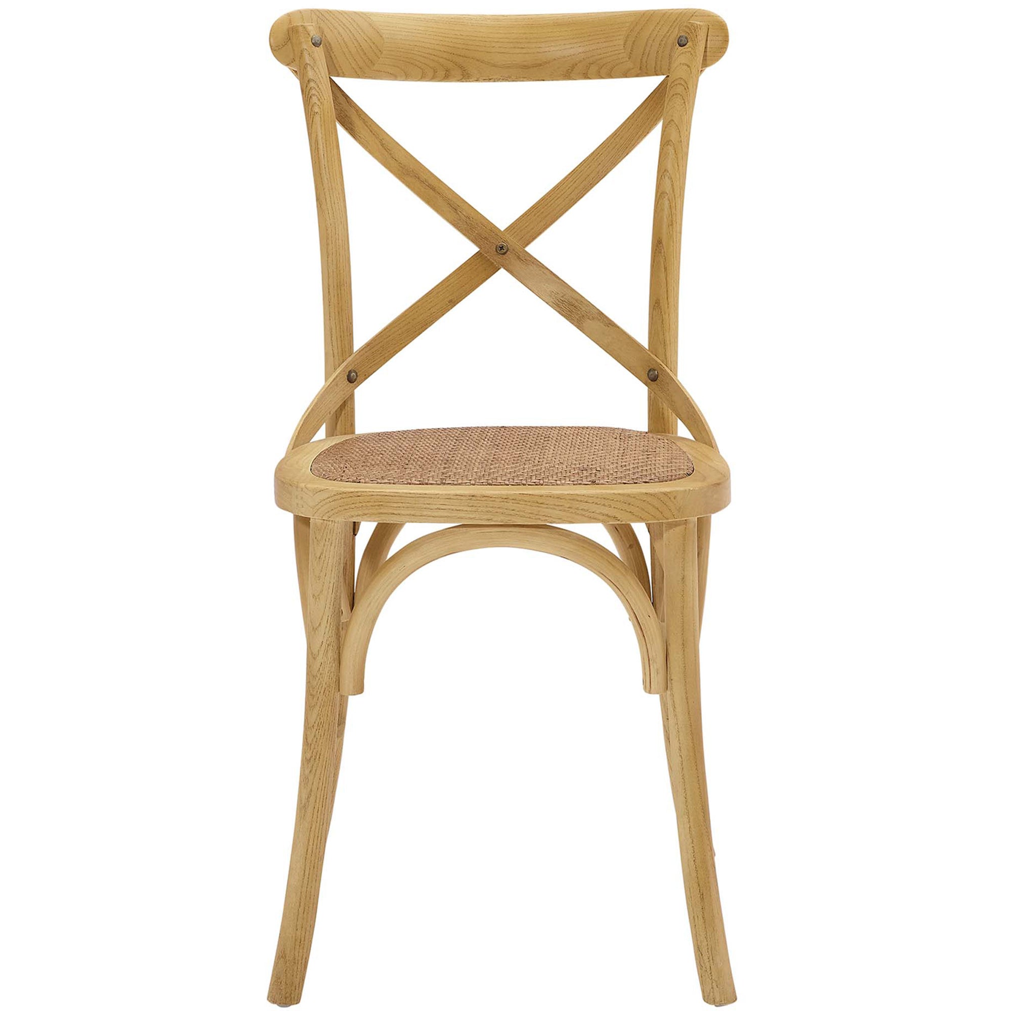 Gentry Rattan Seat Dining Side Chair Natural