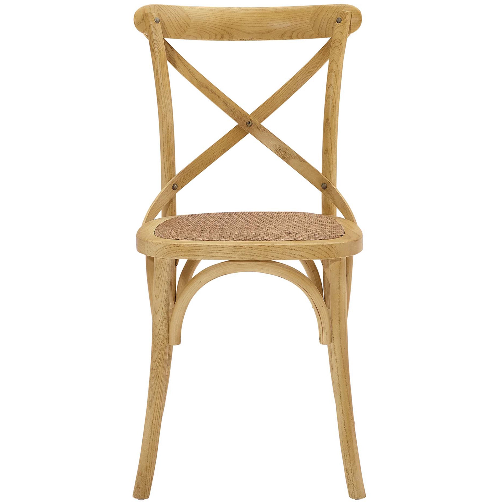 Gentry Rattan Seat Dining Side Chair Natural