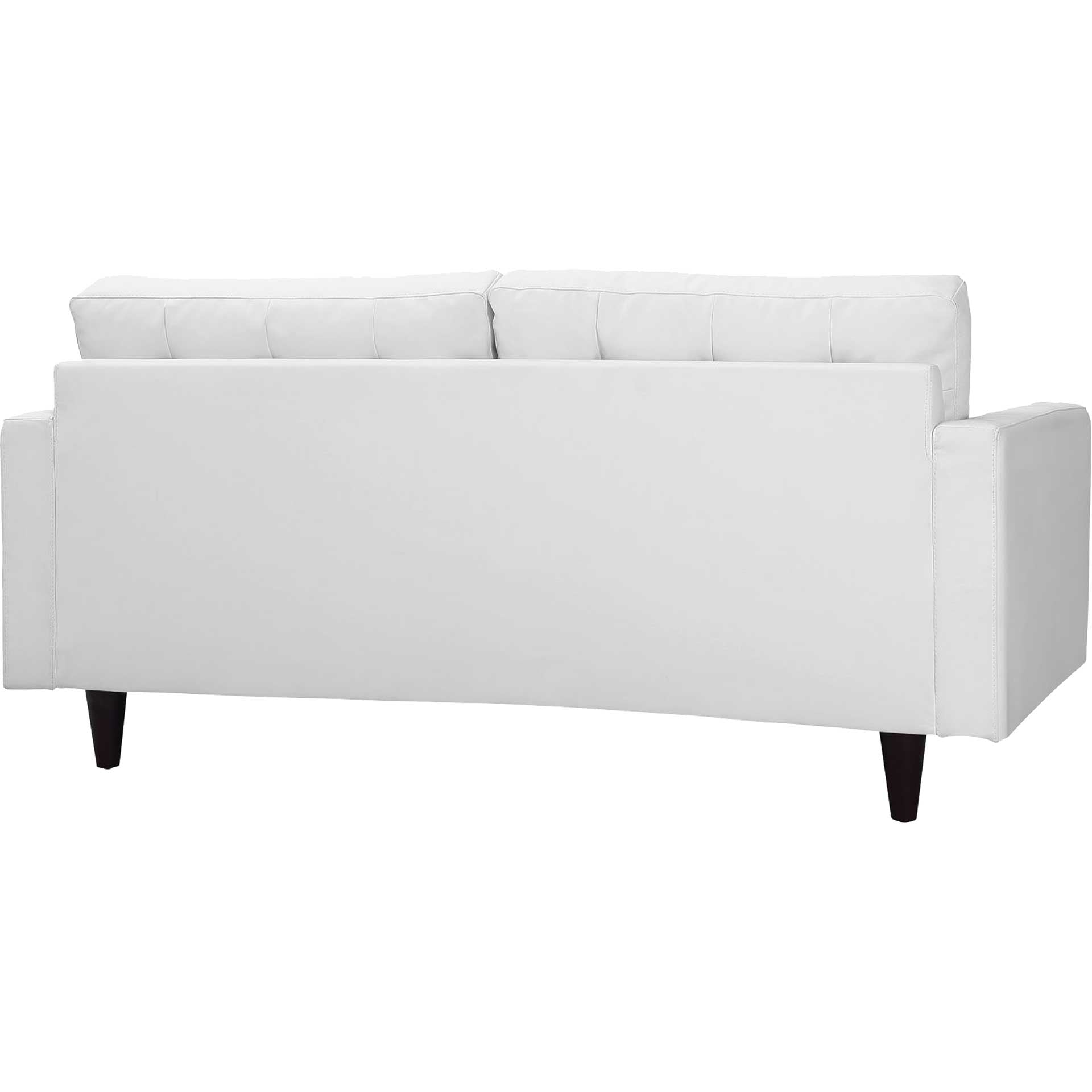 Era Leather Loveseat White