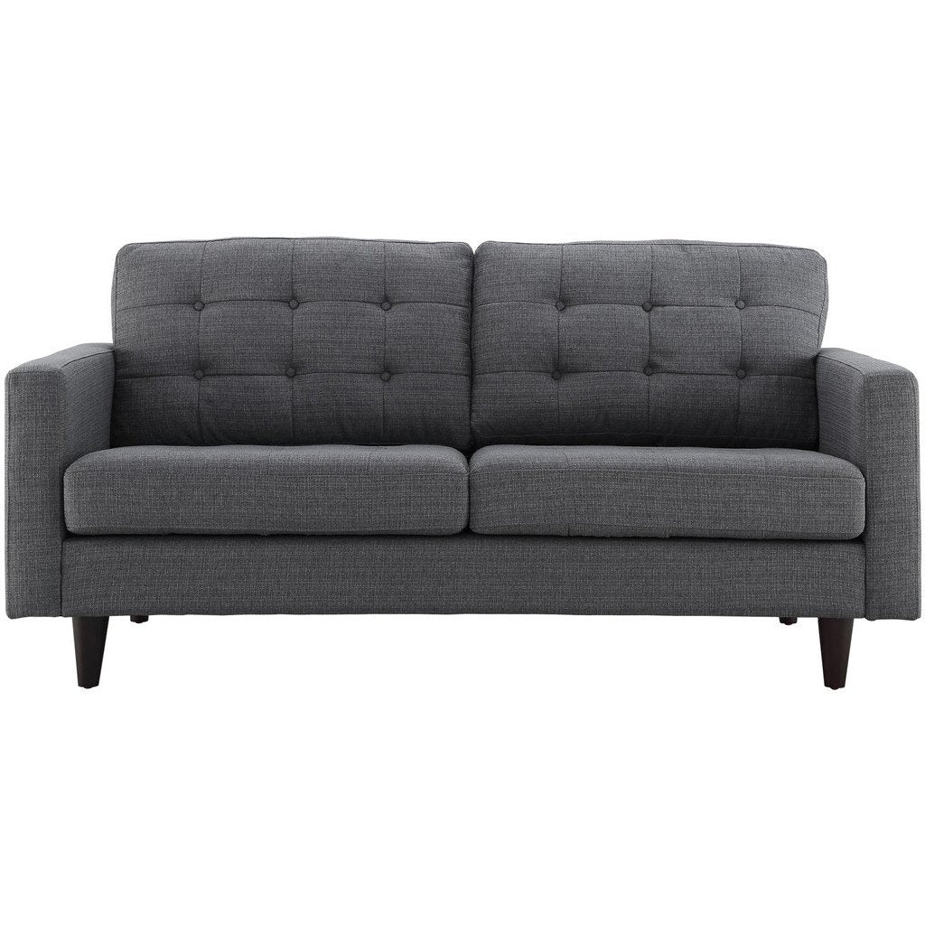 Era Upholstered Loveseat Gray