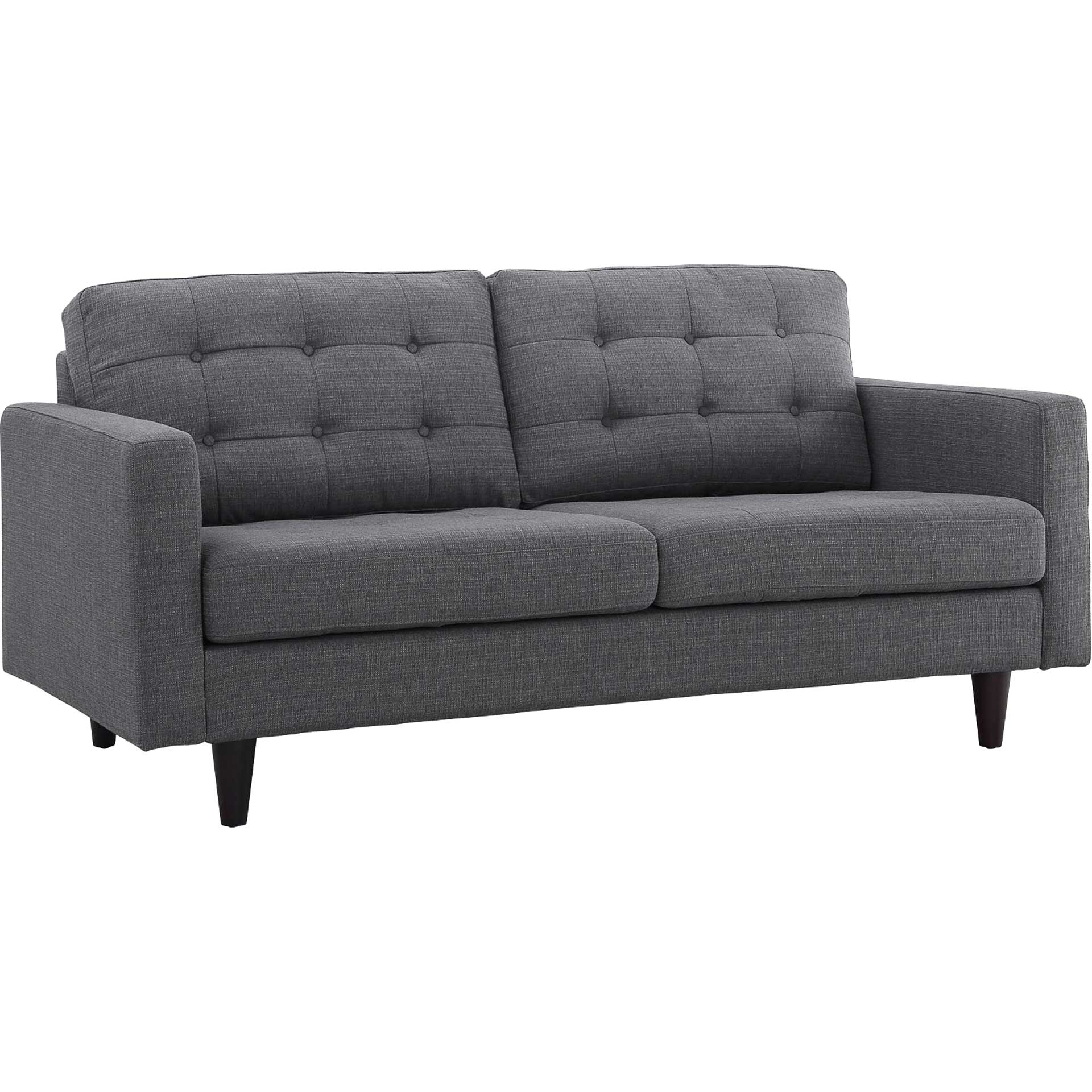 Era Upholstered Loveseat Gray