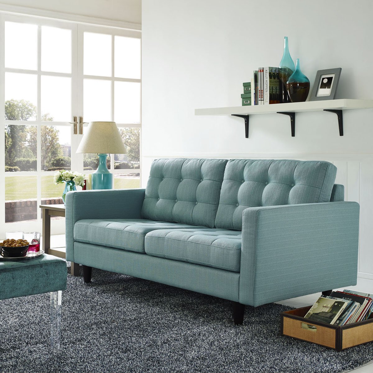 Era Upholstered Loveseat Laguna