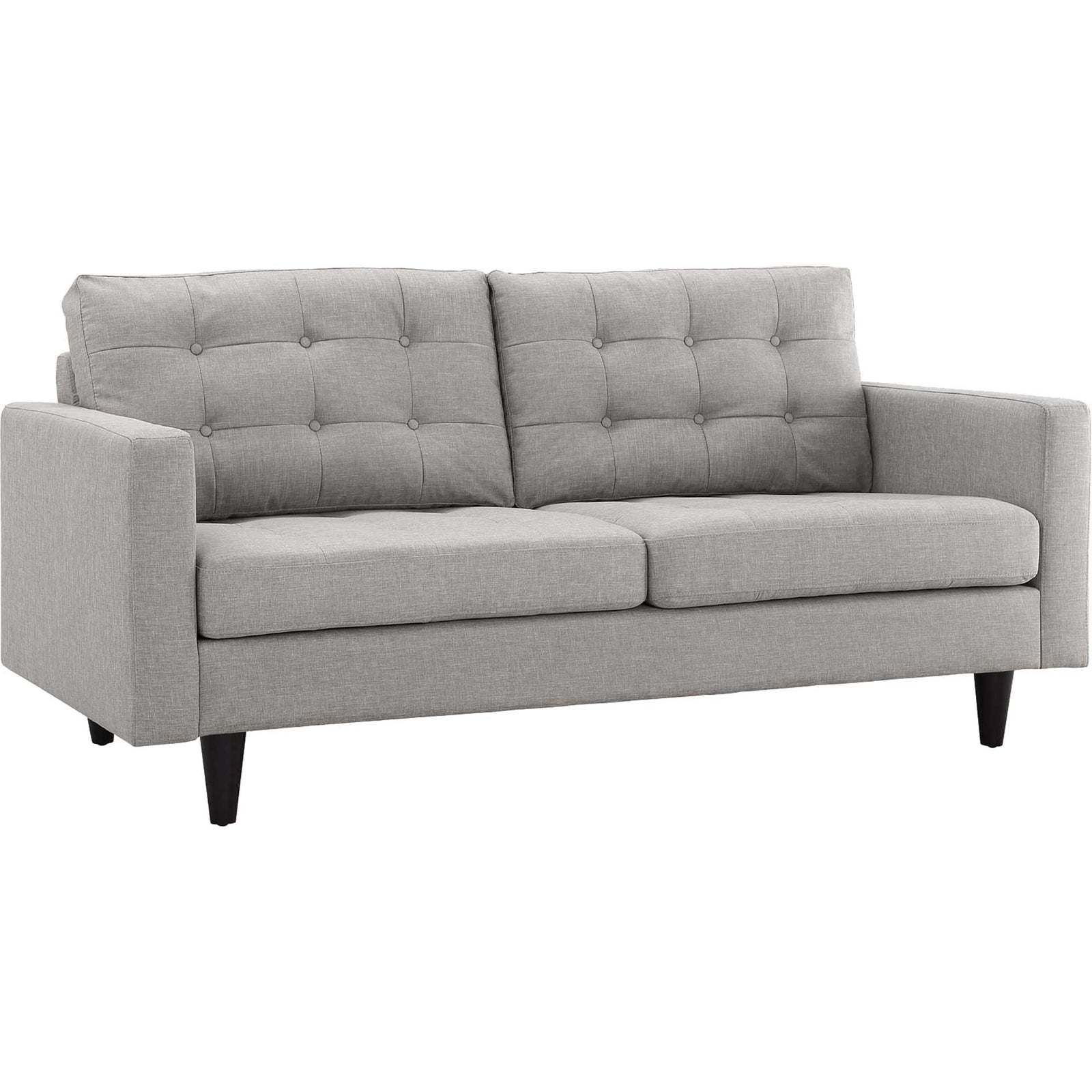 Era Upholstered Loveseat Light Gray