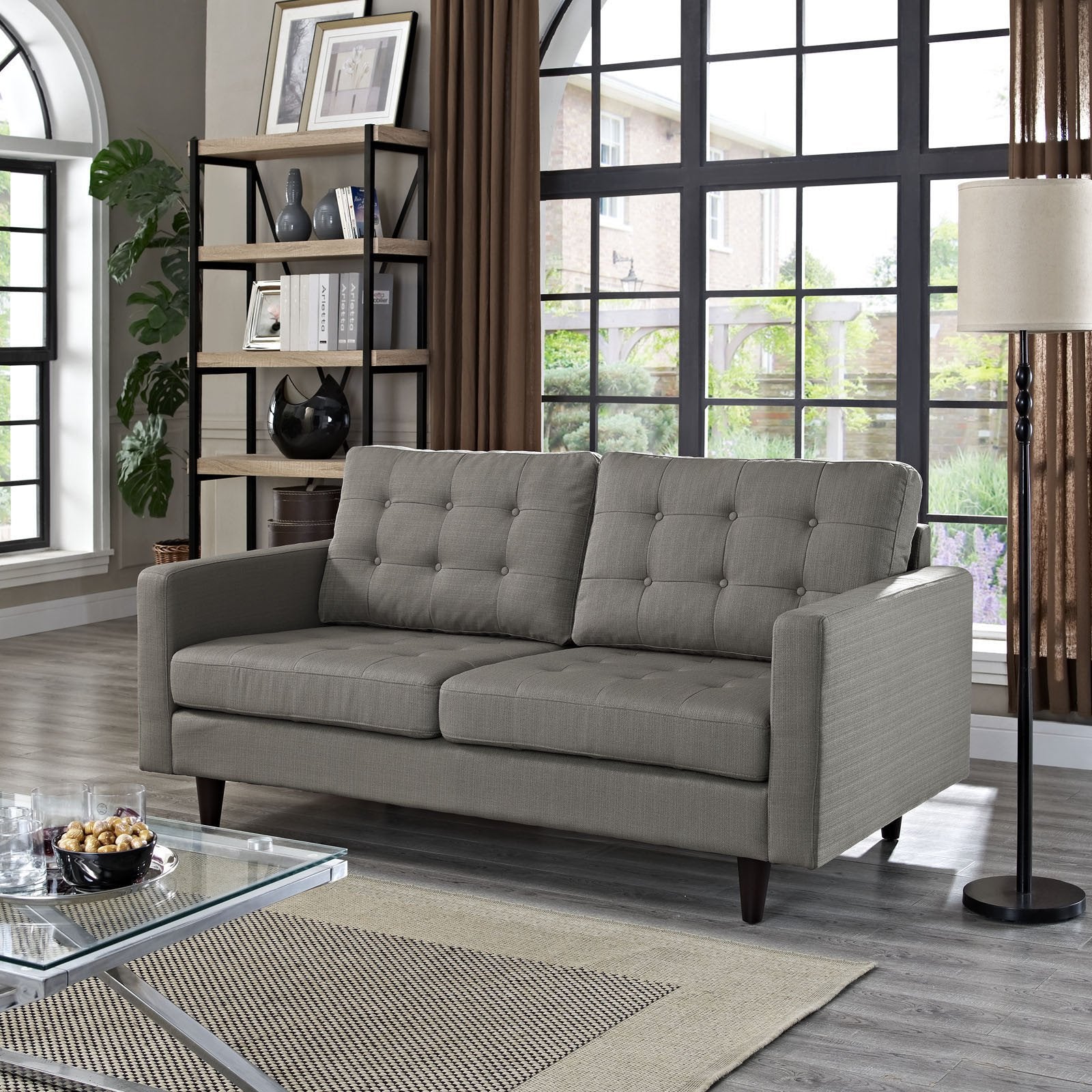 Era Upholstered Loveseat Granite