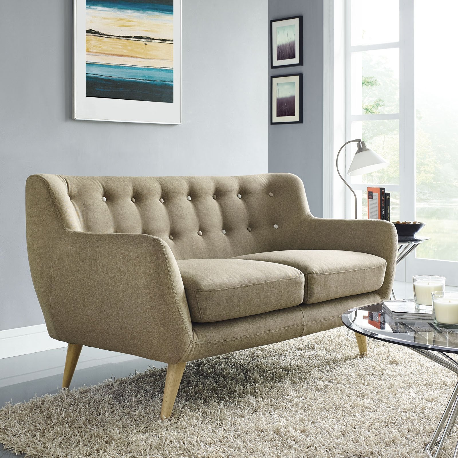 Reverence Loveseat Brown