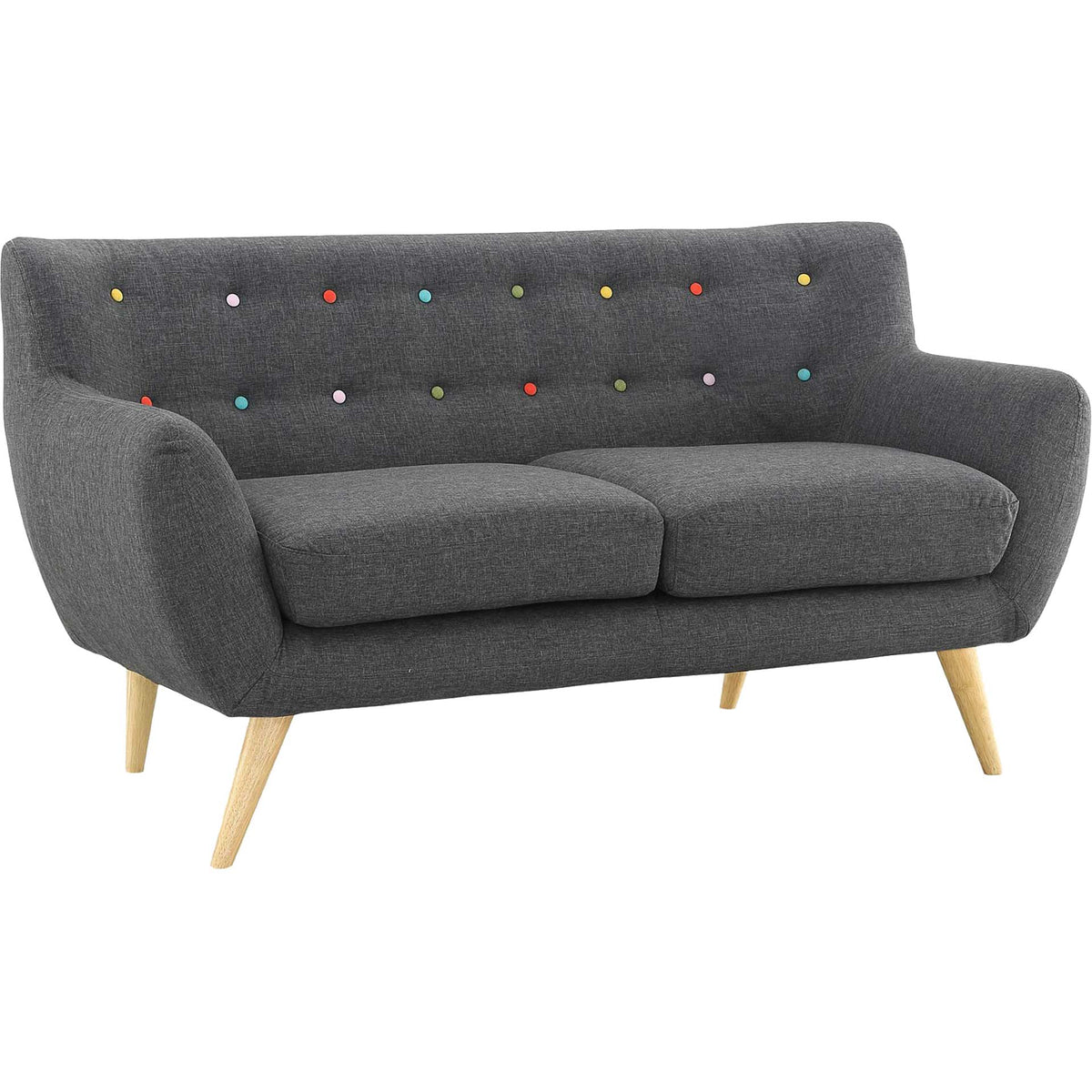Reverence Loveseat Gray