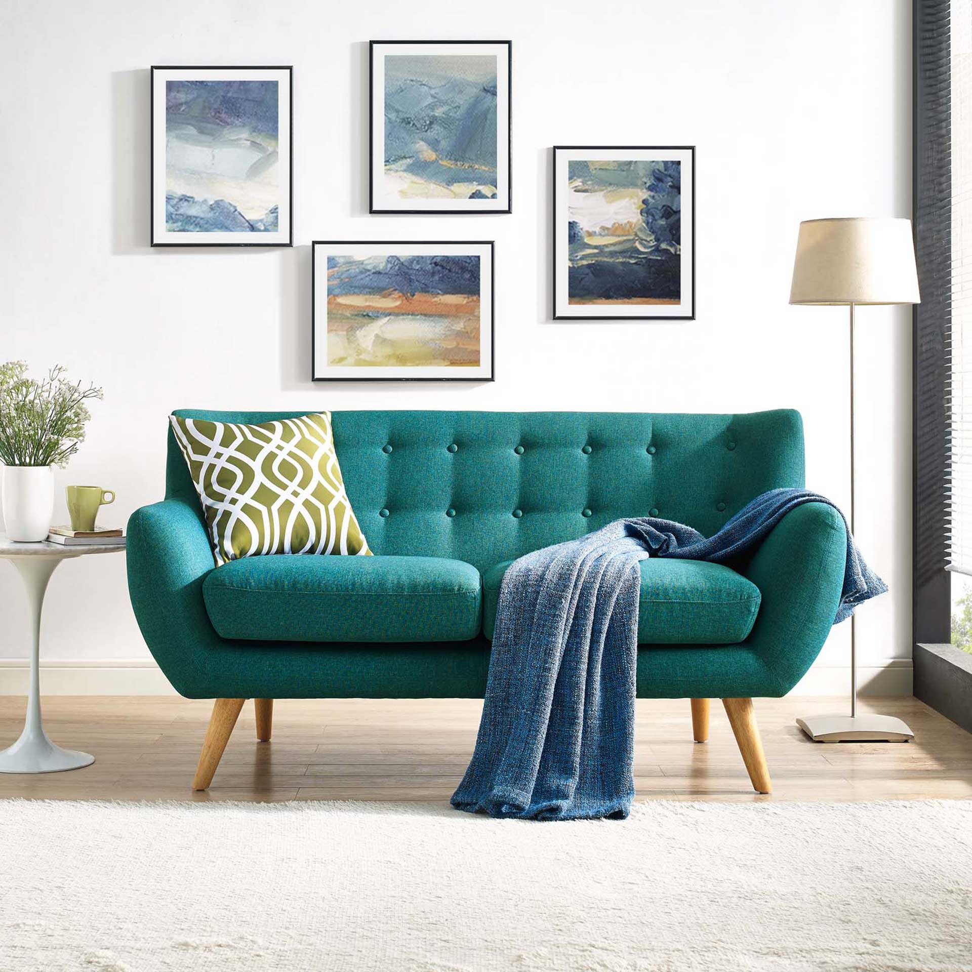 Reverence Loveseat Teal