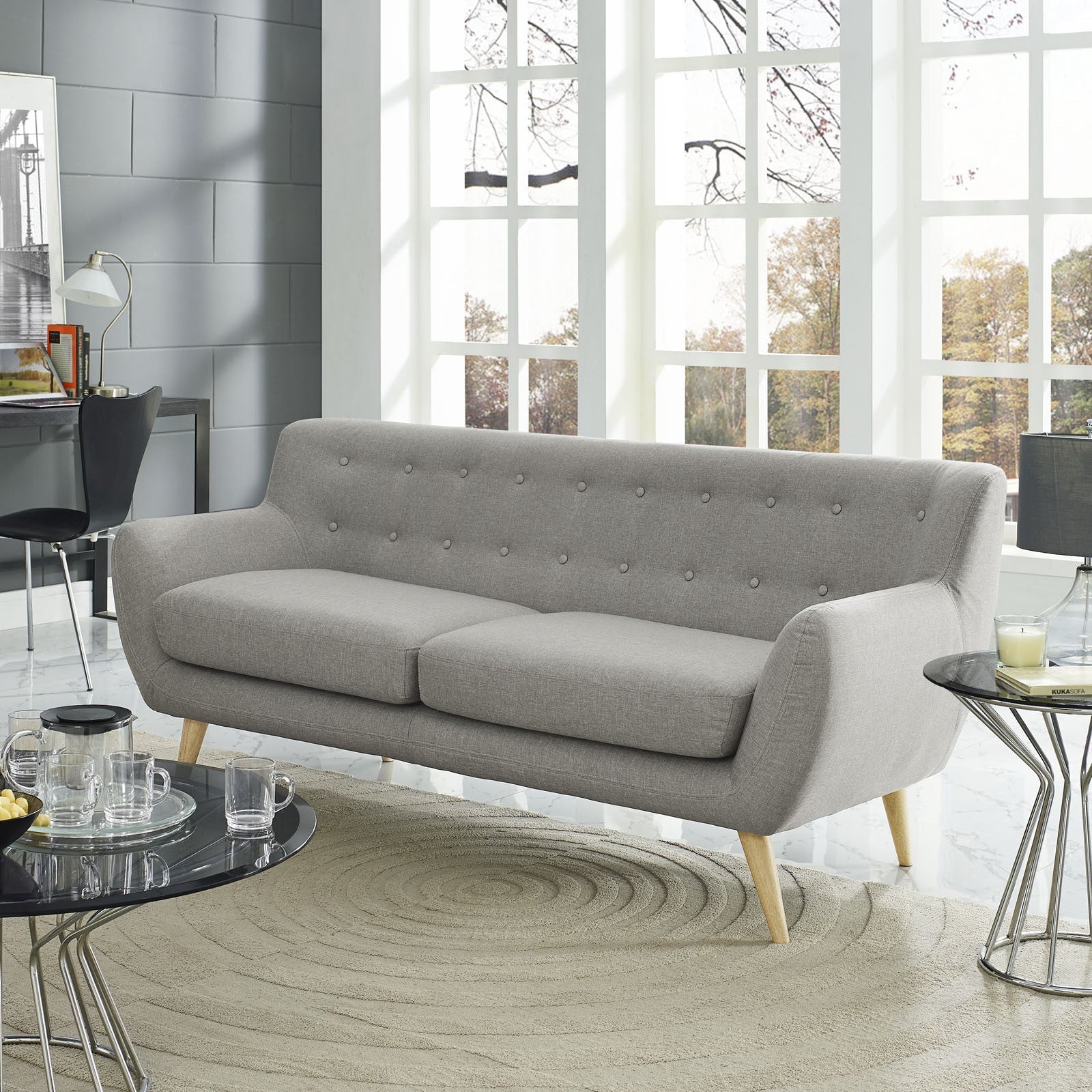 Reverence Sofa Light Gray