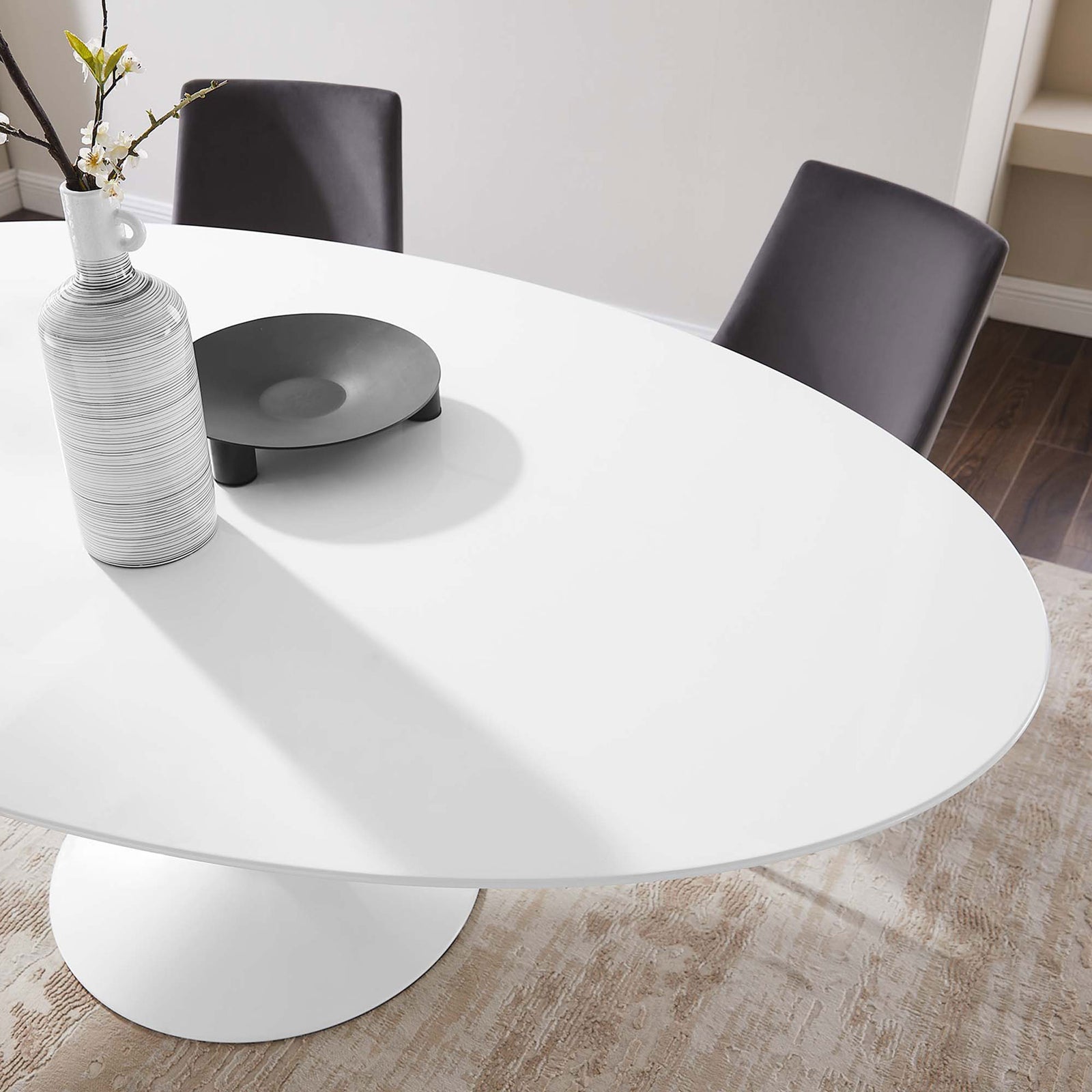 Lipton Oval Dining Table White