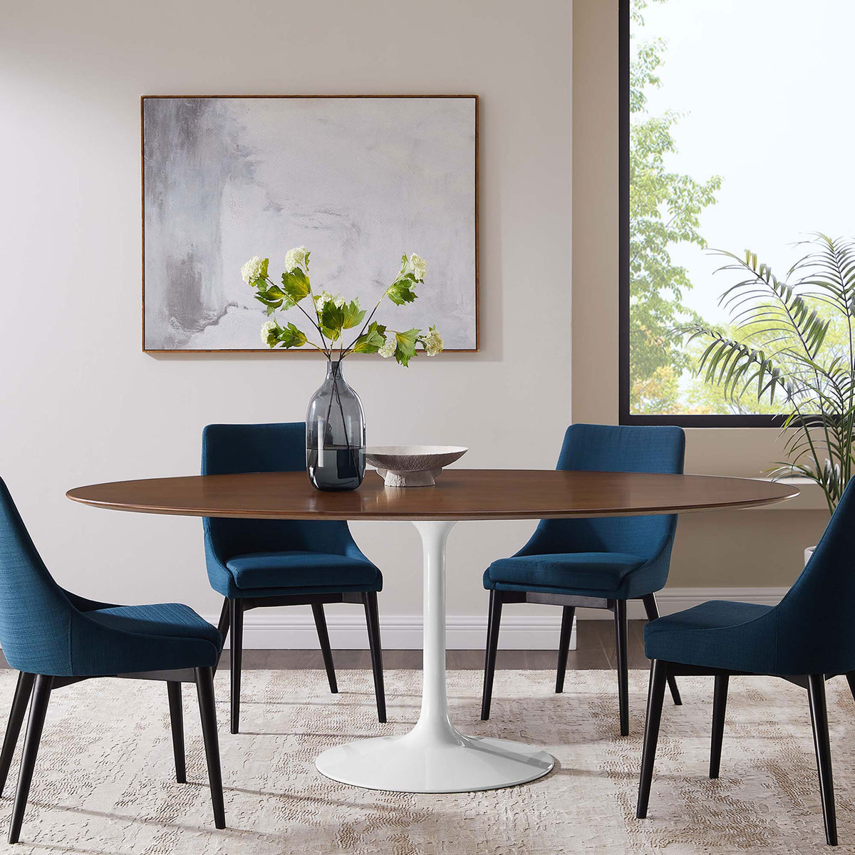 Lipton Oval Dining Table Walnut