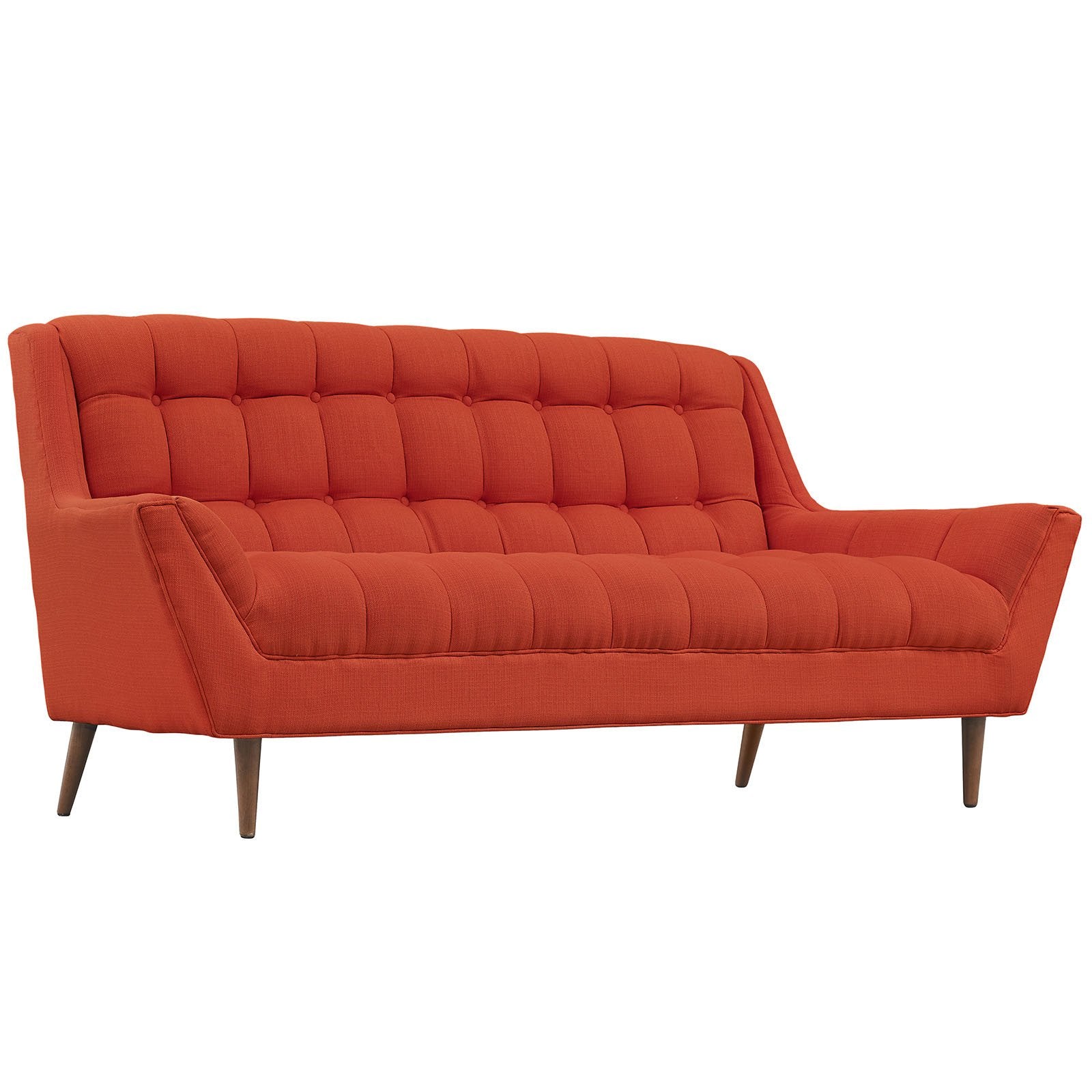 Reborn Fabric Loveseat Atomic Red