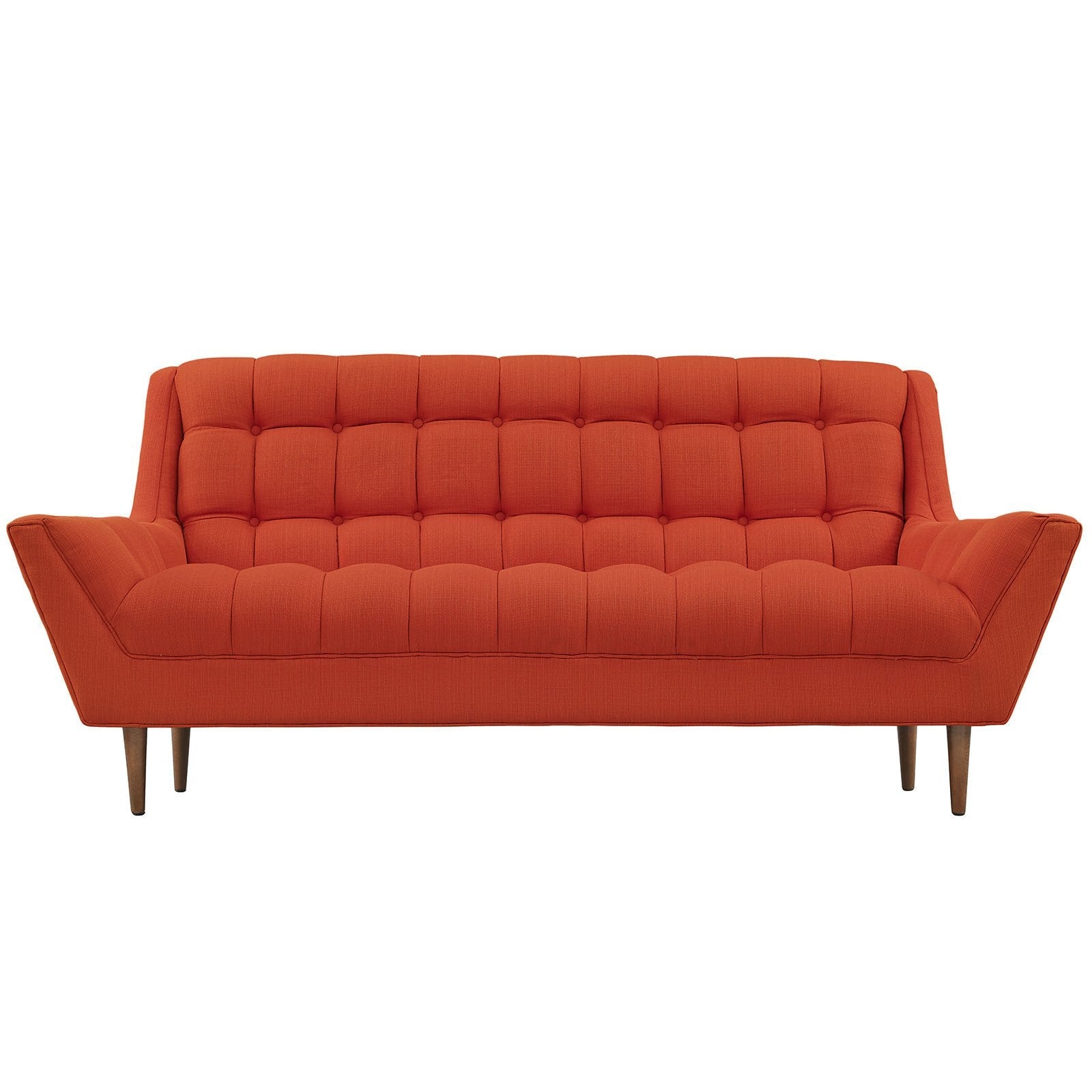 Reborn Fabric Loveseat Atomic Red