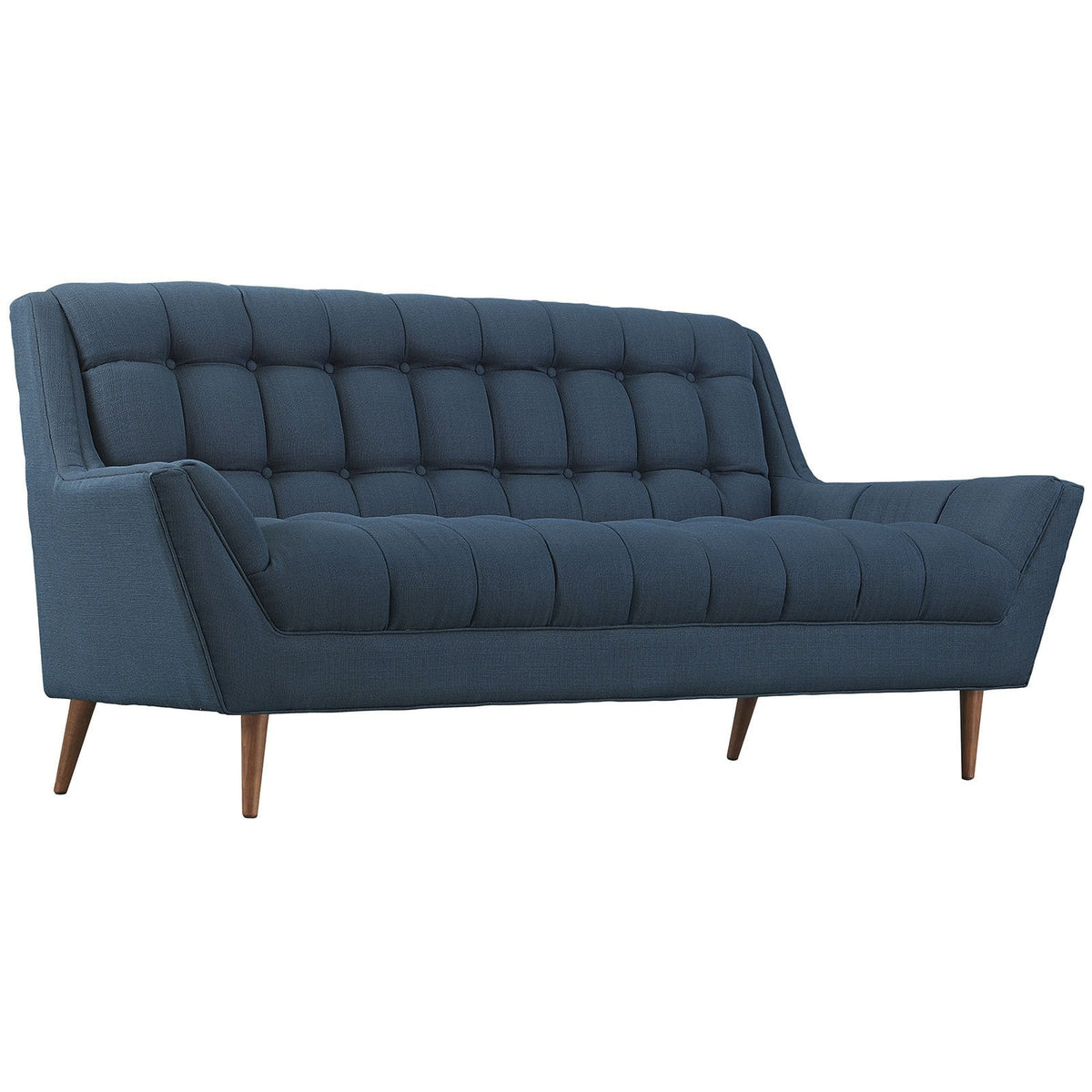 Reborn Fabric Loveseat Azure