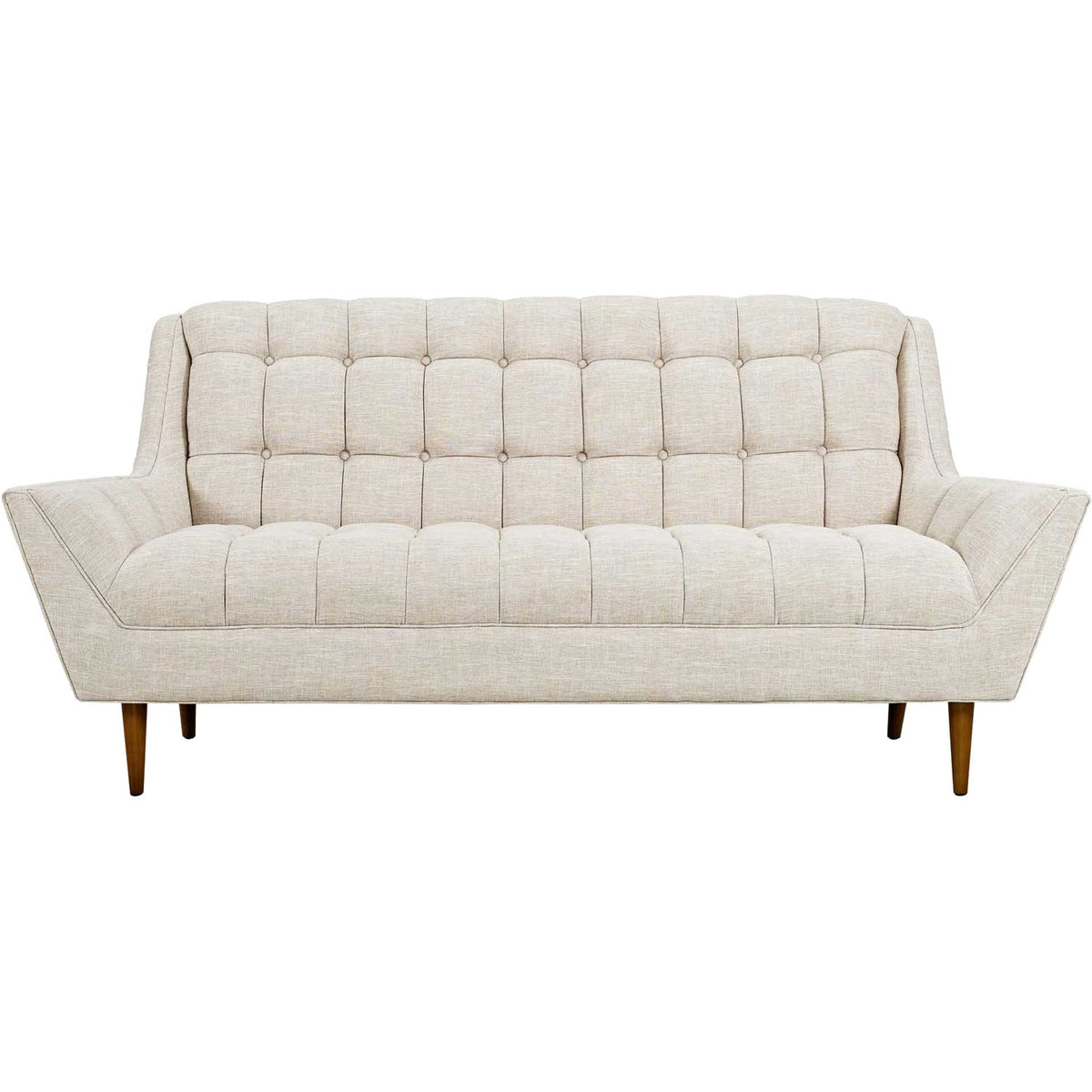 Reborn Fabric Loveseat Beige