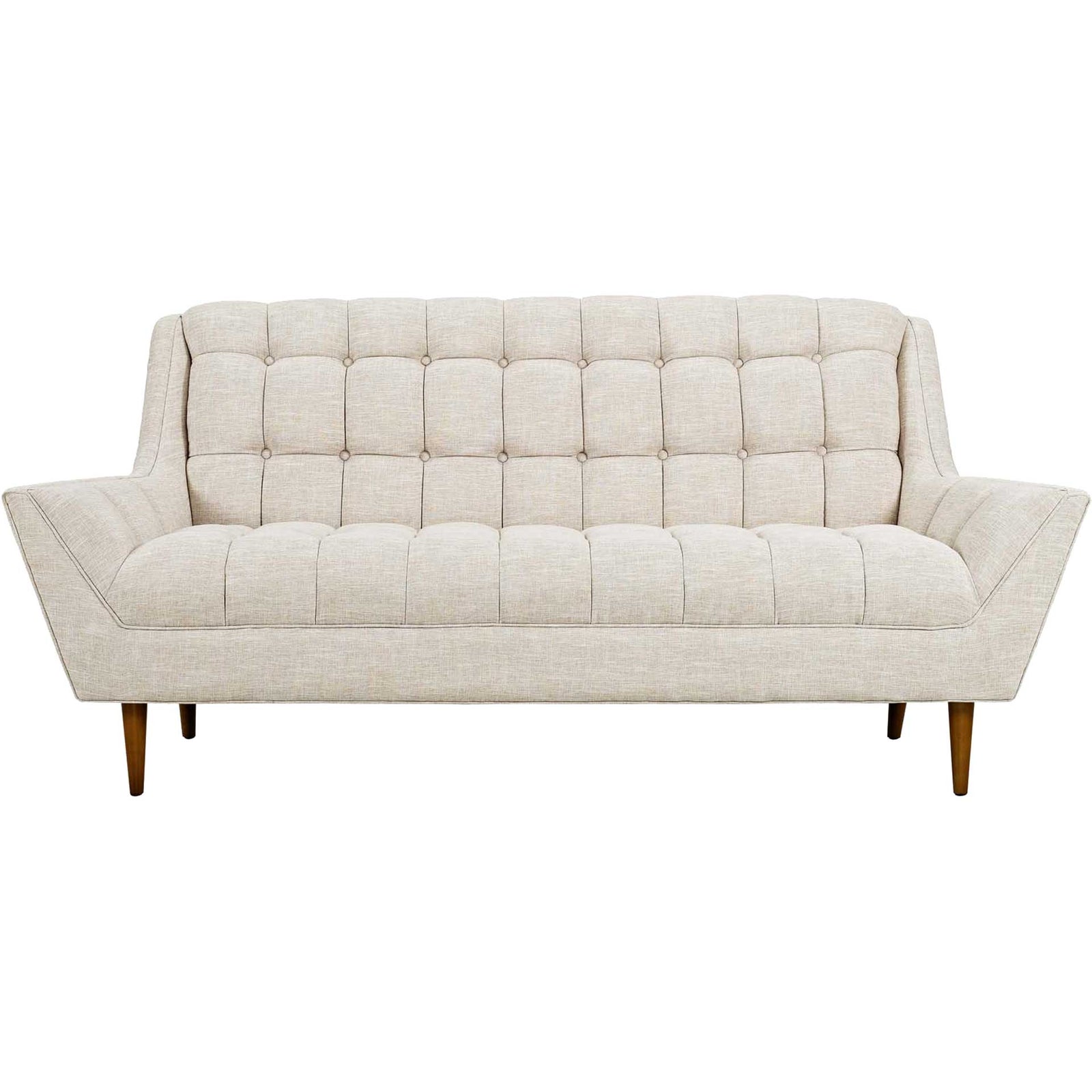 Reborn Fabric Loveseat Beige