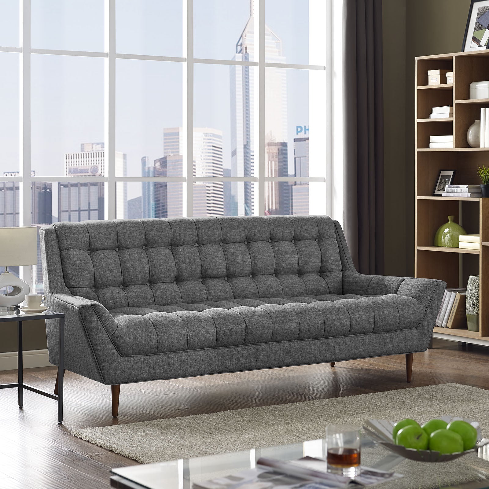 Reborn Fabric Sofa Gray