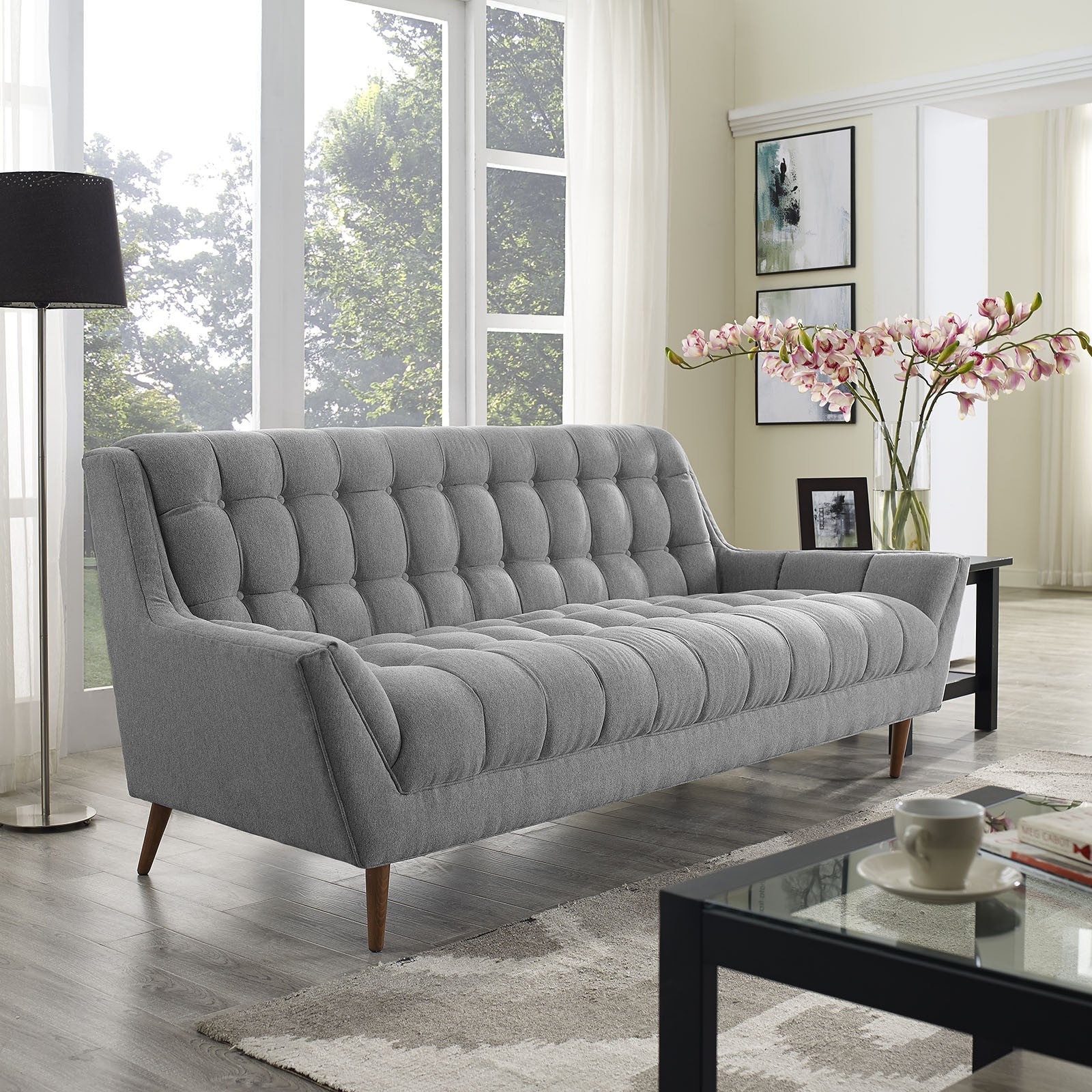 Reborn Fabric Sofa Expectation Gray