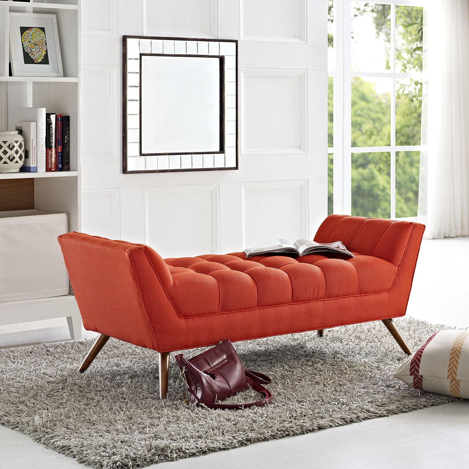 Reborn Fabric Bench Atomic Red