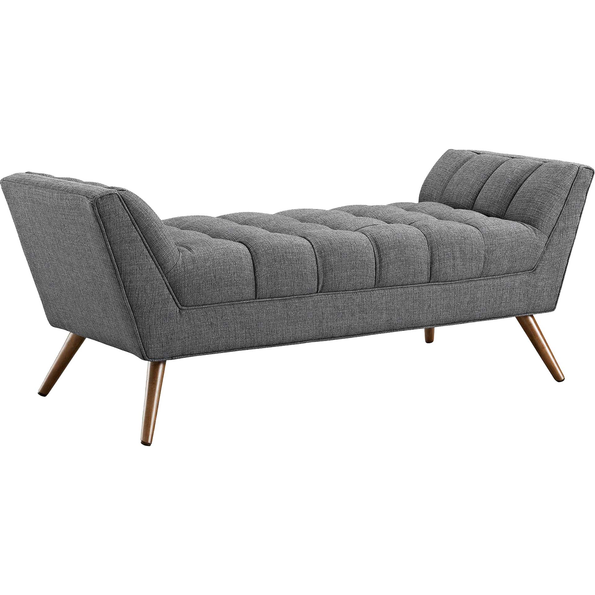 Reborn Fabric Bench Gray