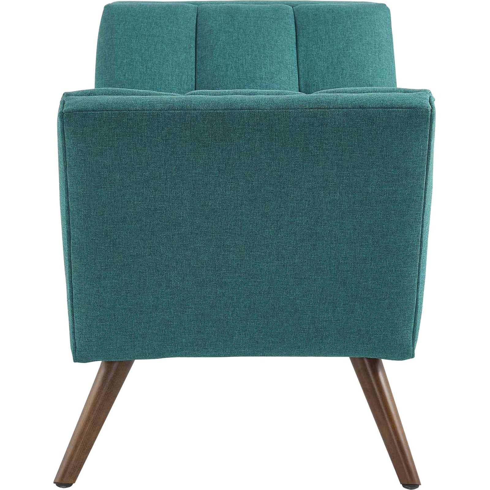Reborn Fabric Short Ottoman Teal