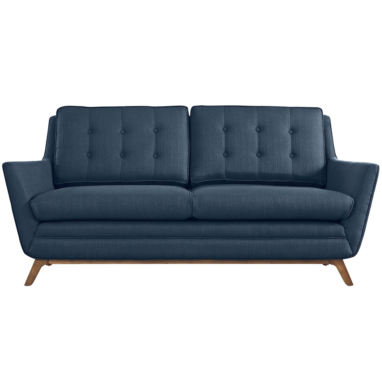 Beowulf Fabric Loveseat Azure