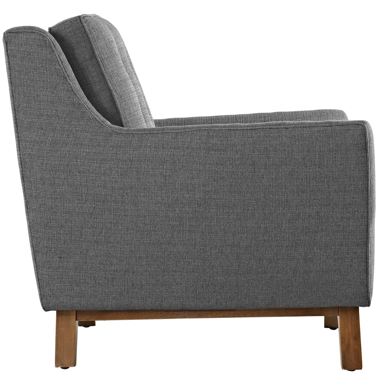 Beowulf Fabric Loveseat Gray