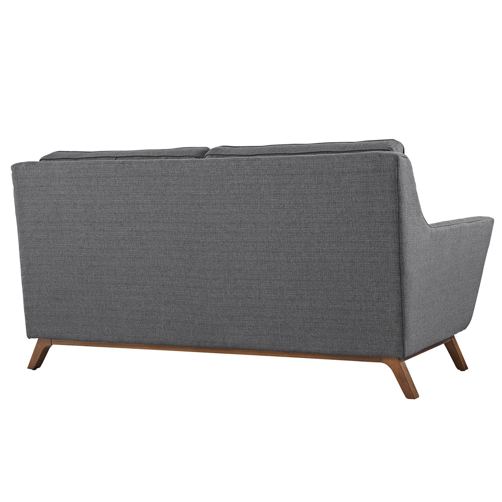 Beowulf Fabric Loveseat Gray