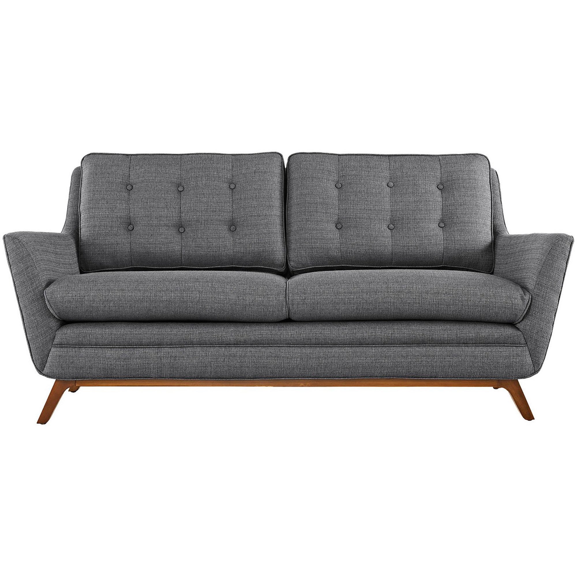 Beowulf Fabric Loveseat Gray