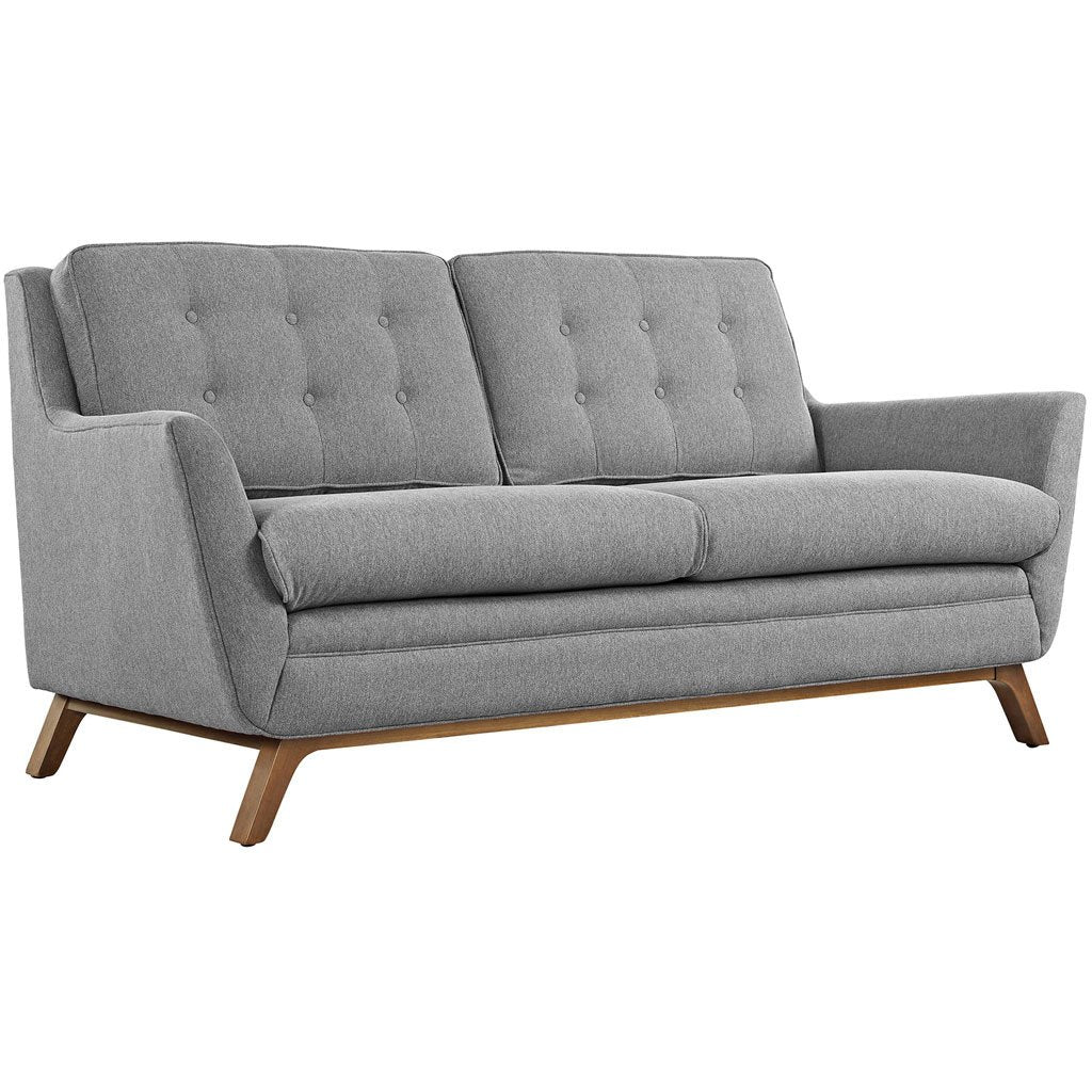 Beowulf Fabric Loveseat Expectation Gray