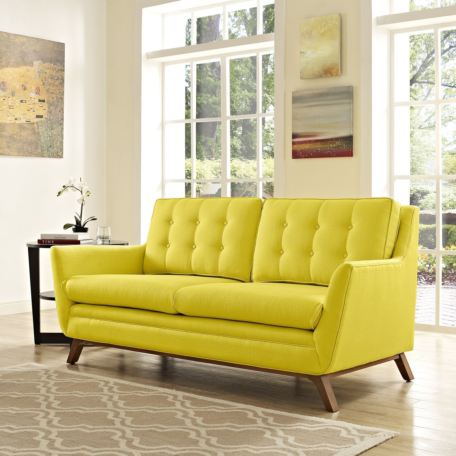 Beowulf Fabric Loveseat Sunny