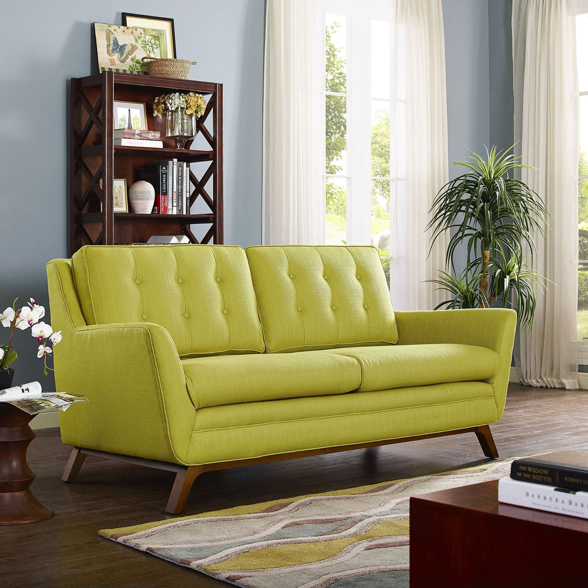 Beowulf Fabric Loveseat Wheatgrass