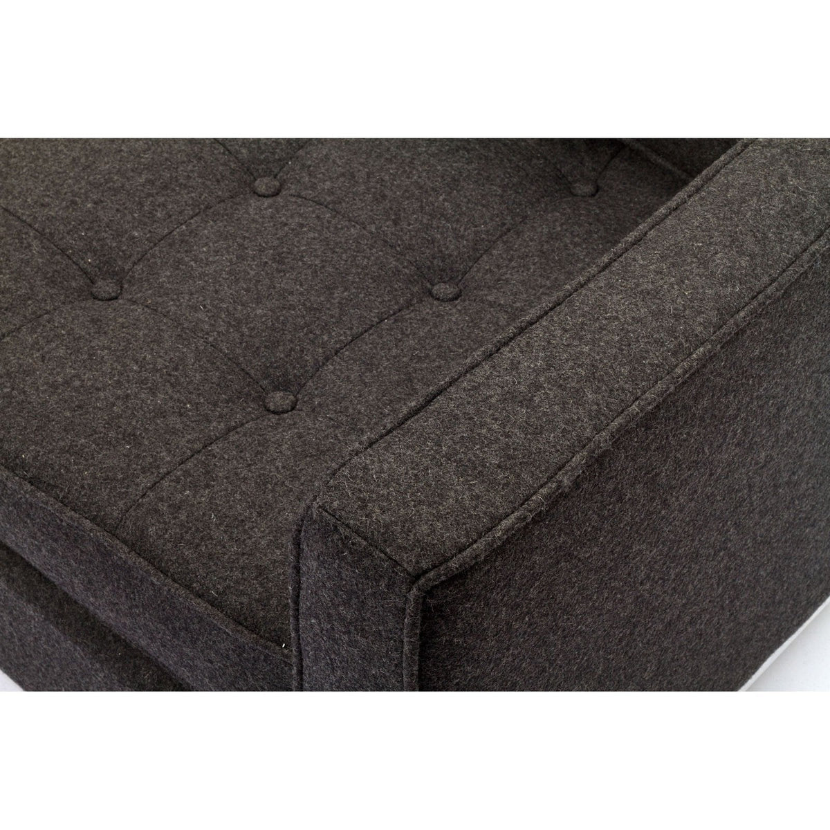 Lyte Wool Loveseat Dark Gray