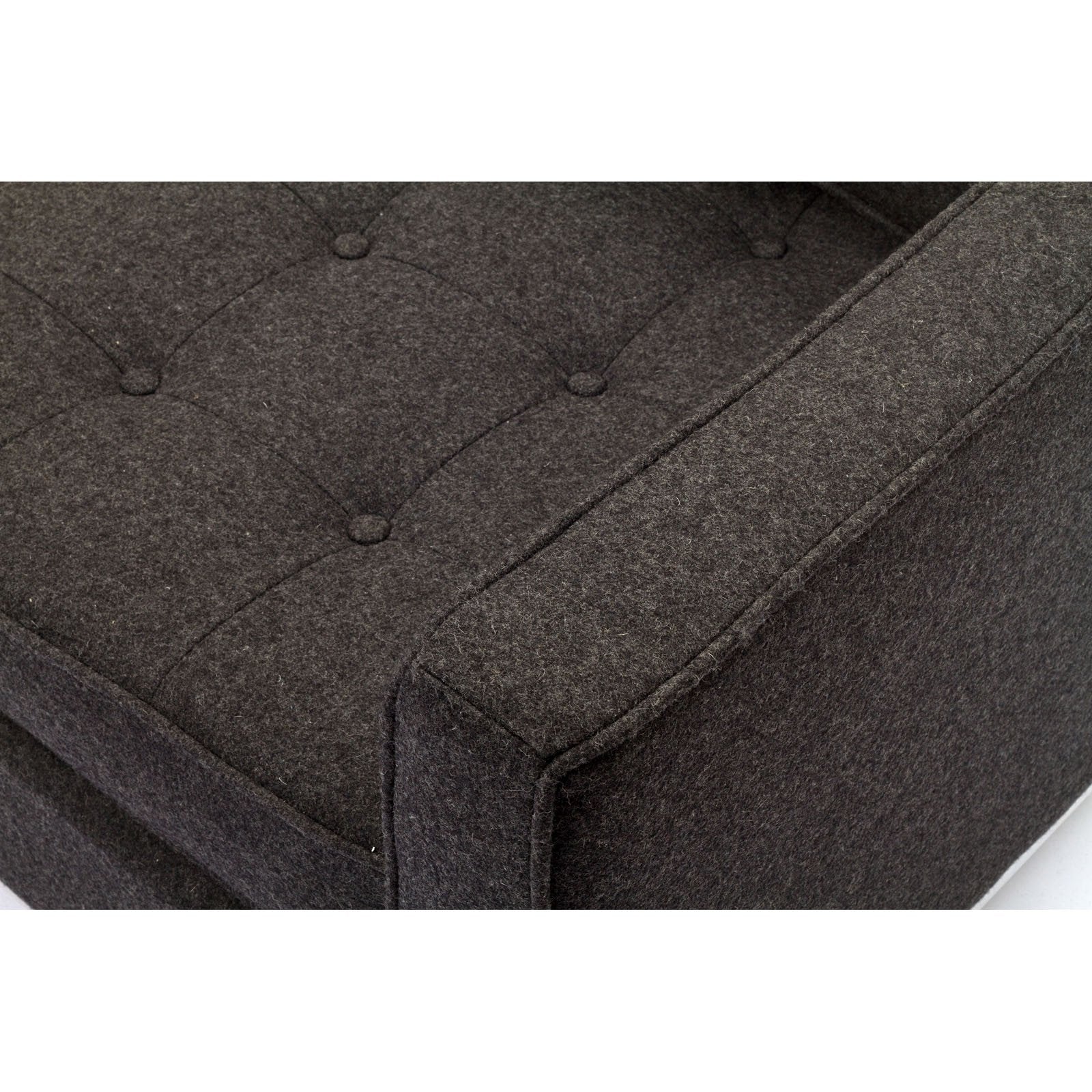 Lyte Wool Loveseat Dark Gray