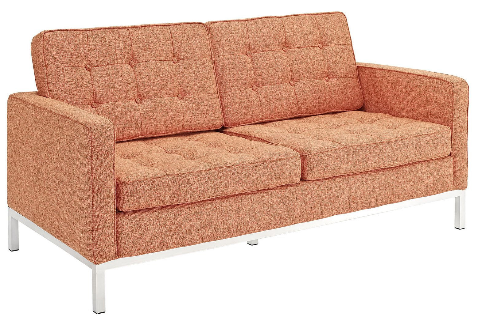 Lyte Wool Loveseat Orange Tweed